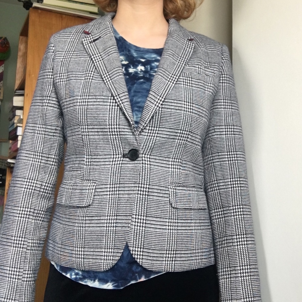 Houndstooth Merona Black and White Jacket